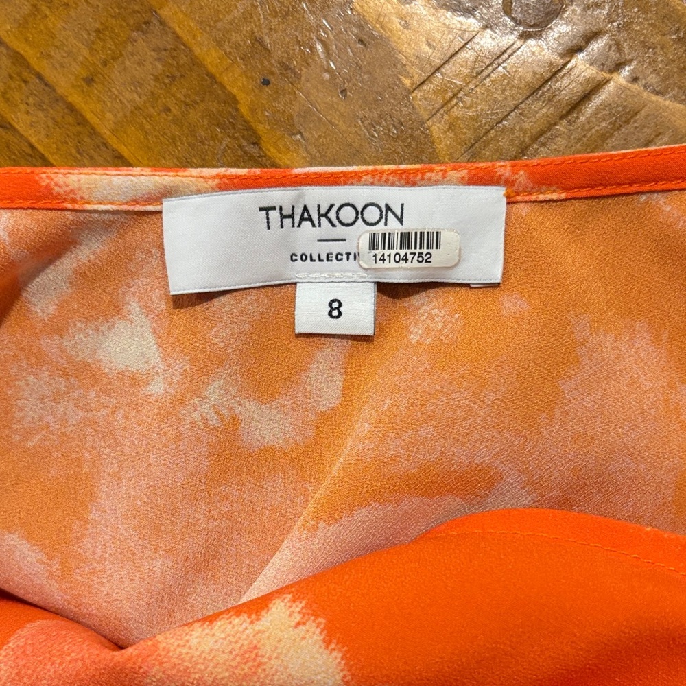 Thakoon Orange and White Tie-Dye Camisole - Picture 4 of 4